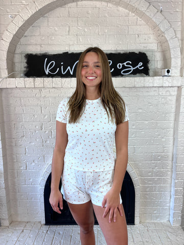 Bitty Rose Print Shorts
