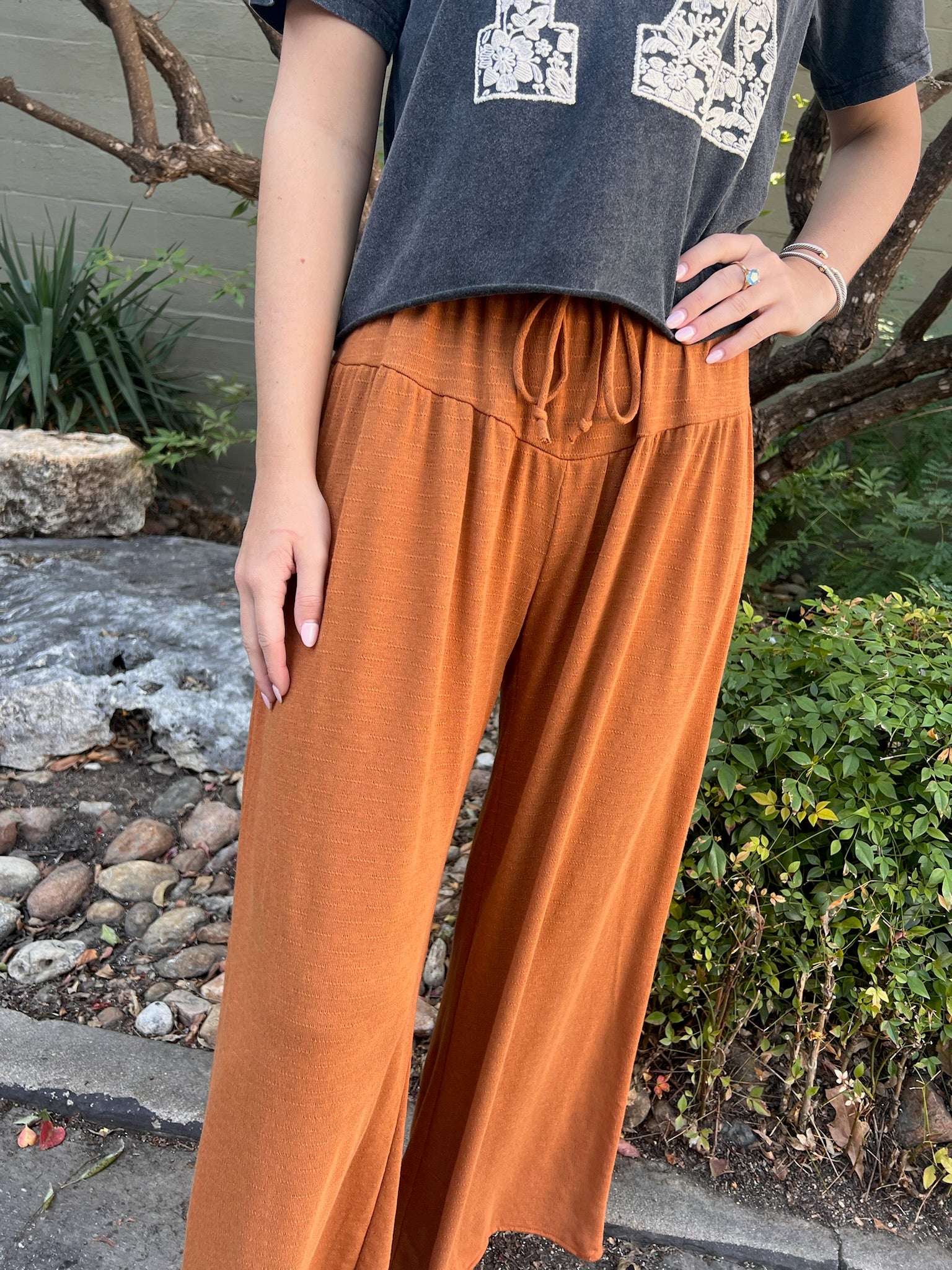 Drape Wide Leg Pants