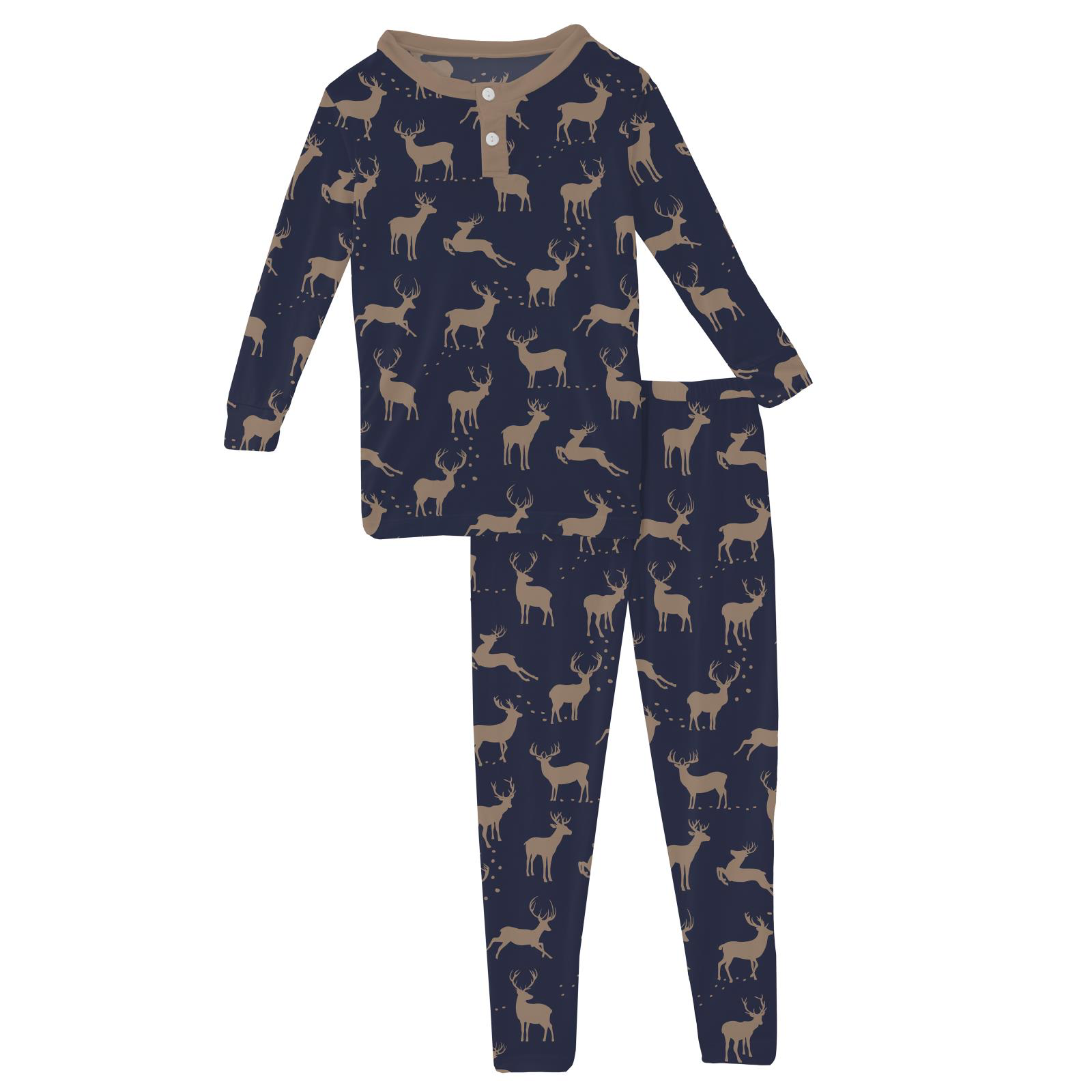 Peacock Elk Henley PJ Set