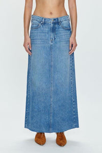 Raye High Noon Denim Maxi Skirt