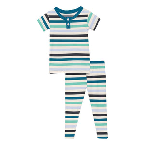 Little Boy Blue Stripe PJ Set
