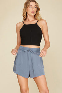 Washed Woven Shorts