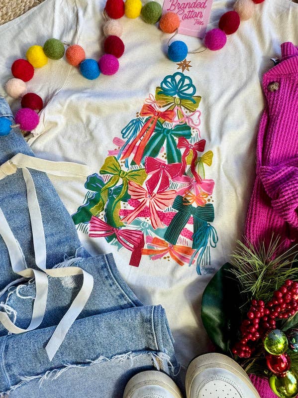 Bright Bow Tree Tee