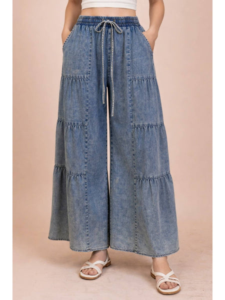 Mineral Washed Chambray Pants