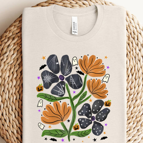 Halloween Floral Graphic Tee
