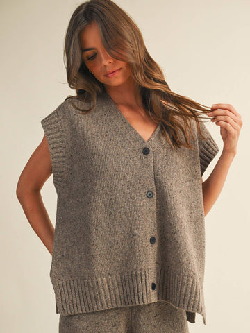 Hailey Button Sweater Vest