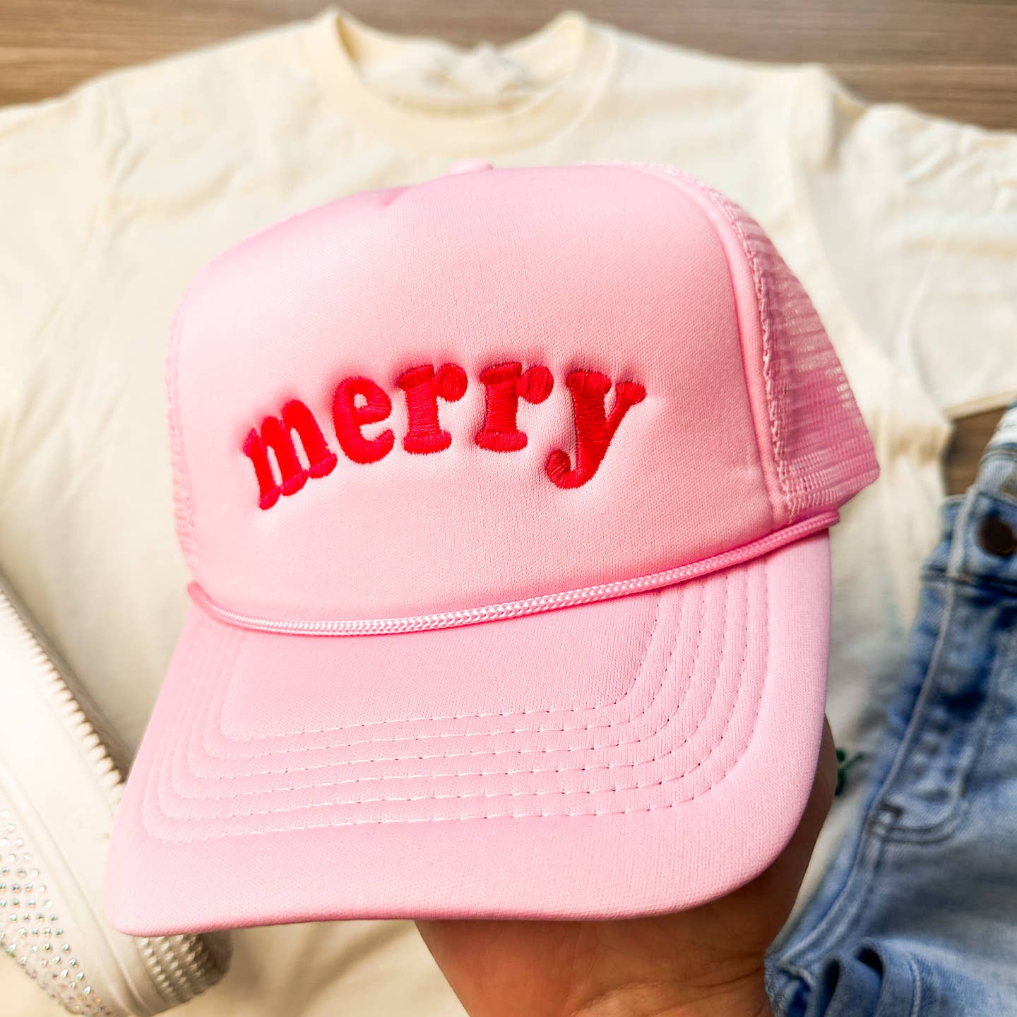 Pink Merry Trucker Hat