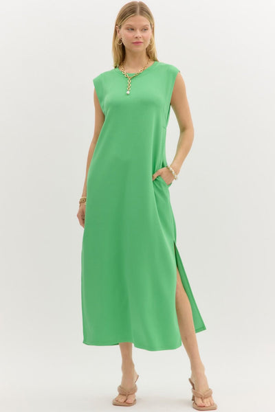 Jersey Knit Midi Dress