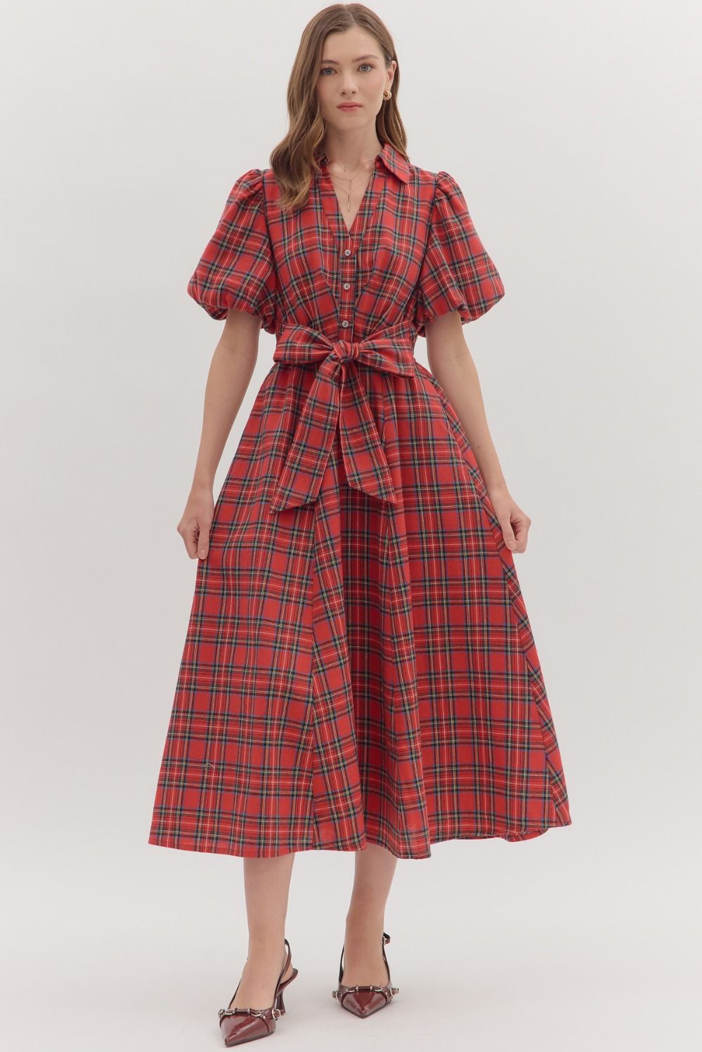 Molly Holiday Plaid Dress
