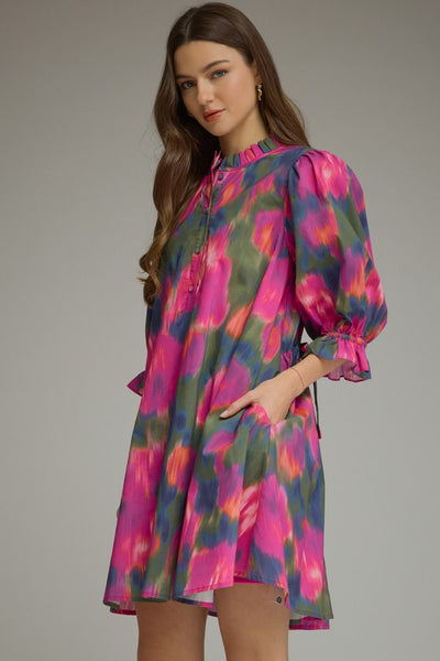 Hallie Abstract Mini Dress NEW