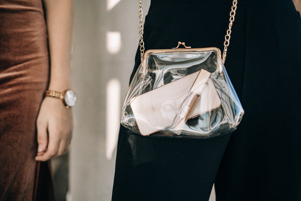 Kiss Lock Crossbody Purse