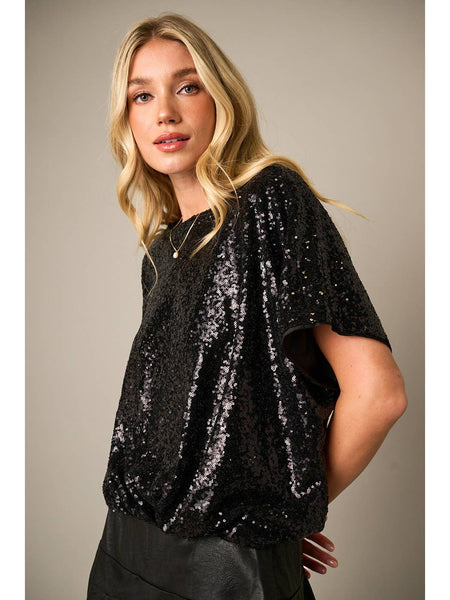 Mel Sequin Top