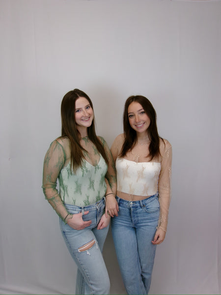 All Over Sheer Lace Top