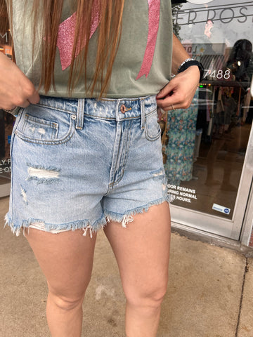 Millie High Rise Distressed Shorts