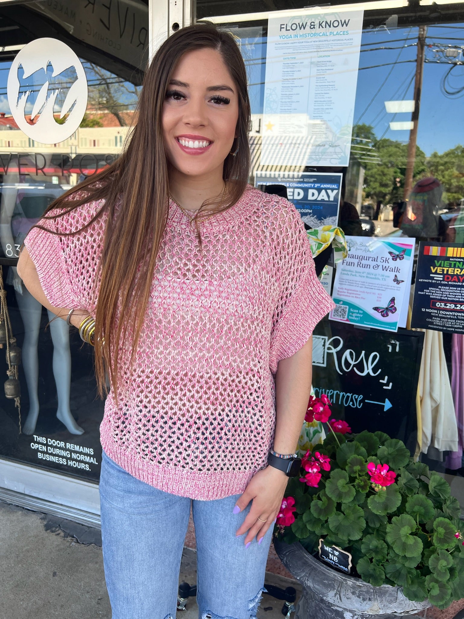 Thick Crochet Knit Top