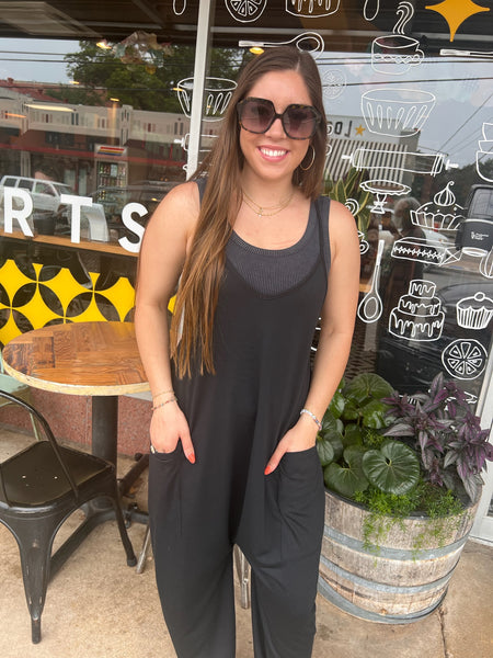 Relaxed French Terry Jumpsuit