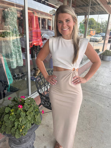 Color Block Cut Out Dress