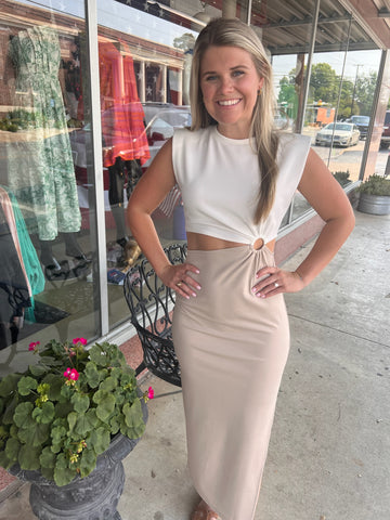 Color Block Cut Out Dress