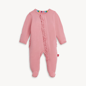 Tickled Pink Modal Ruffle Footie