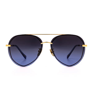Lenox Gold/Blue Polarized Sunglasses
