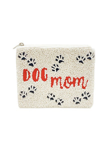 Beaded Dog Mom Pouch