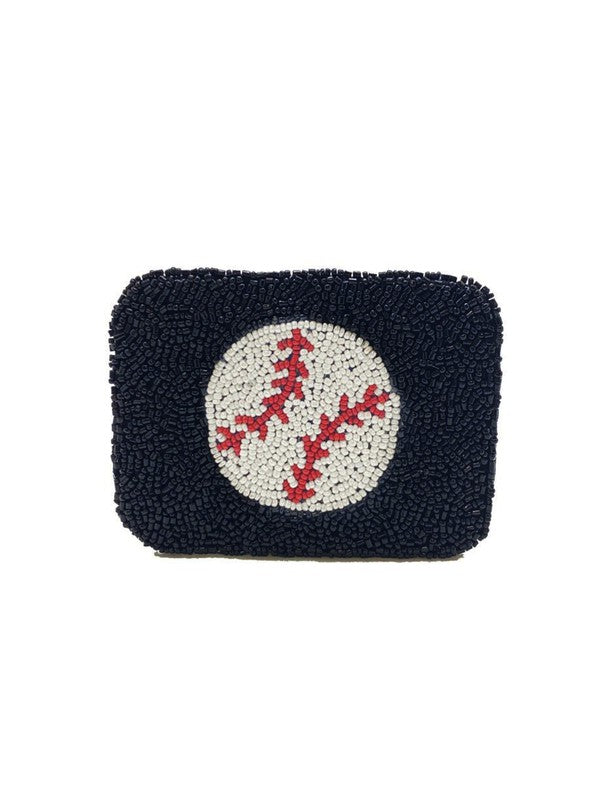 Baseball Beaded Card Holder