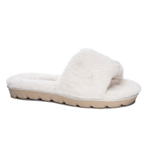 Rally Faux Fur Slides