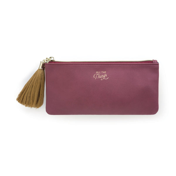 Vegan Leather Pencil Pouch