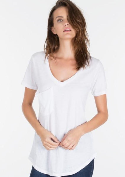 Bella Pocket Tee - River Rose