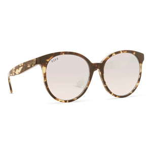 Cosmo Espresso Tortoise Beige Mirror Sunglasses