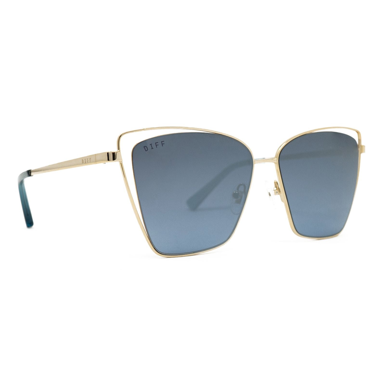 Becky III Gold/Blue Sunglasses