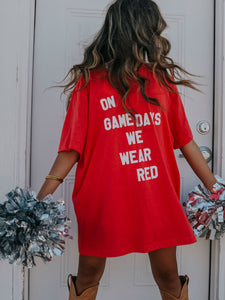 On Game Days We Wear Red