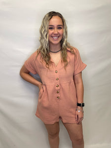 Casual Soft Crinkle Romper