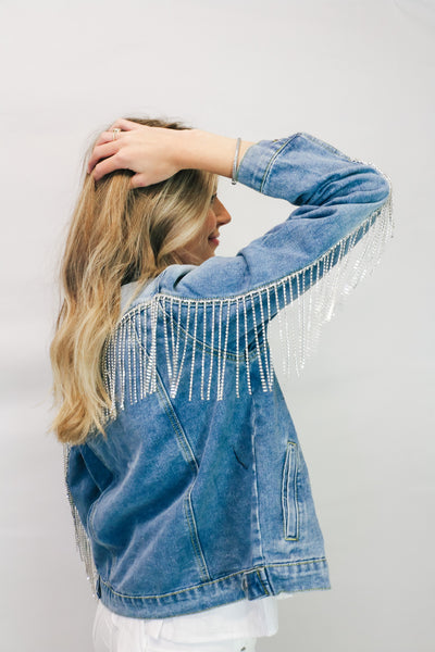 Sequin Fringe Jacket