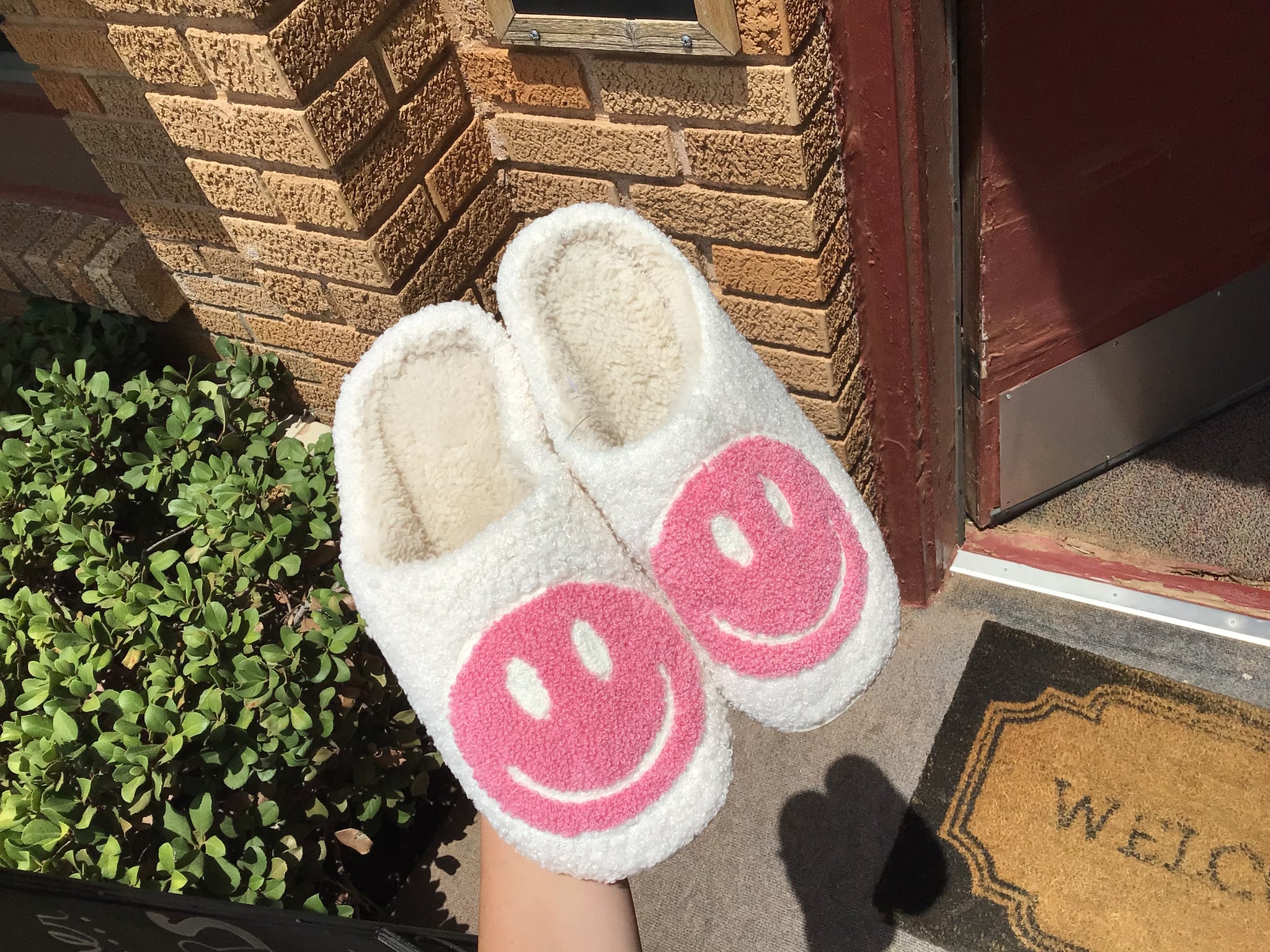 Smiley Face Slippers