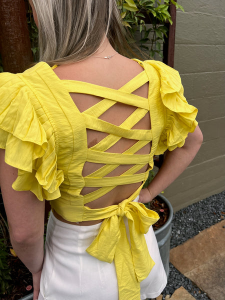 Jessie Cross Back Top-SALE