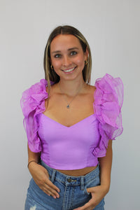 Casi Ruffle Crop