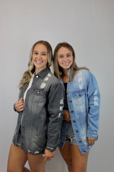 Oversized Denim Jacket-sale