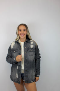 Oversized Denim Jacket-sale