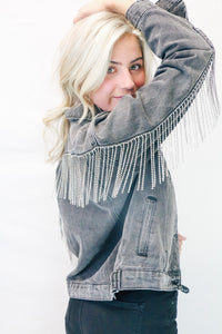 Sequin Fringe Jacket