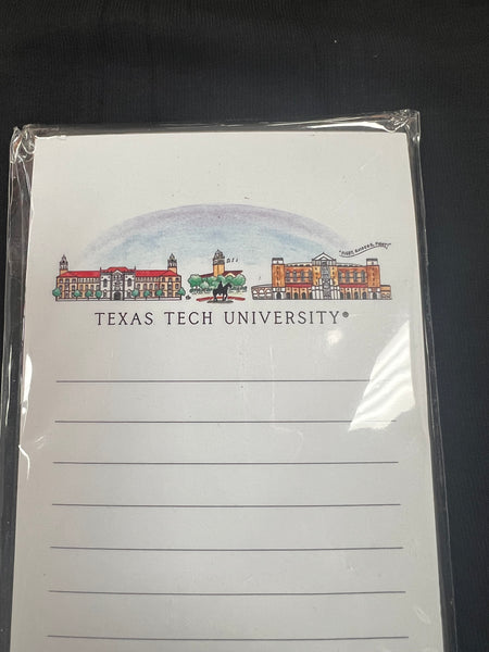 Texas Tech Skyline Notepad